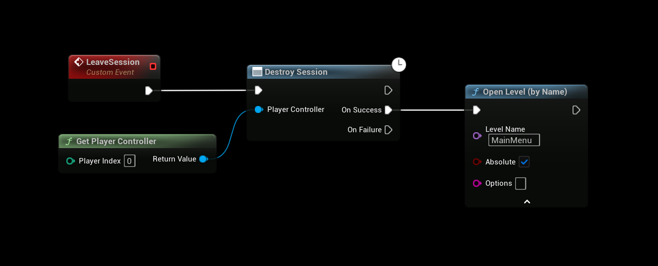 DestroySession Example